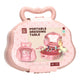 Beautycase kaptafel roze in speelkoffer