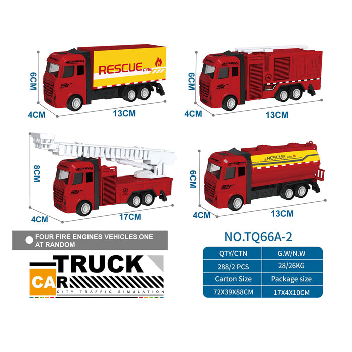 Load image into Gallery viewer, Lobbes pull back truck rood
