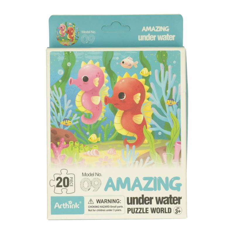 Load image into Gallery viewer, Mini puzzel onderwaterwereld, 20st.
