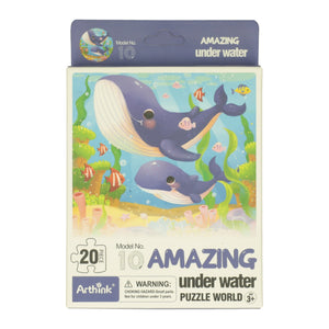 Mini puzzel onderwaterwereld, 20st.