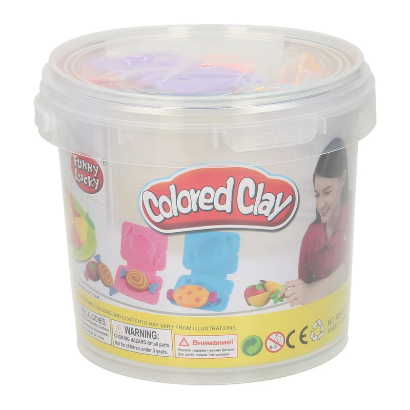 Load image into Gallery viewer, Lobbes speelgoed bv kleiset in opbergbox fruit - 24 kleuren klei
