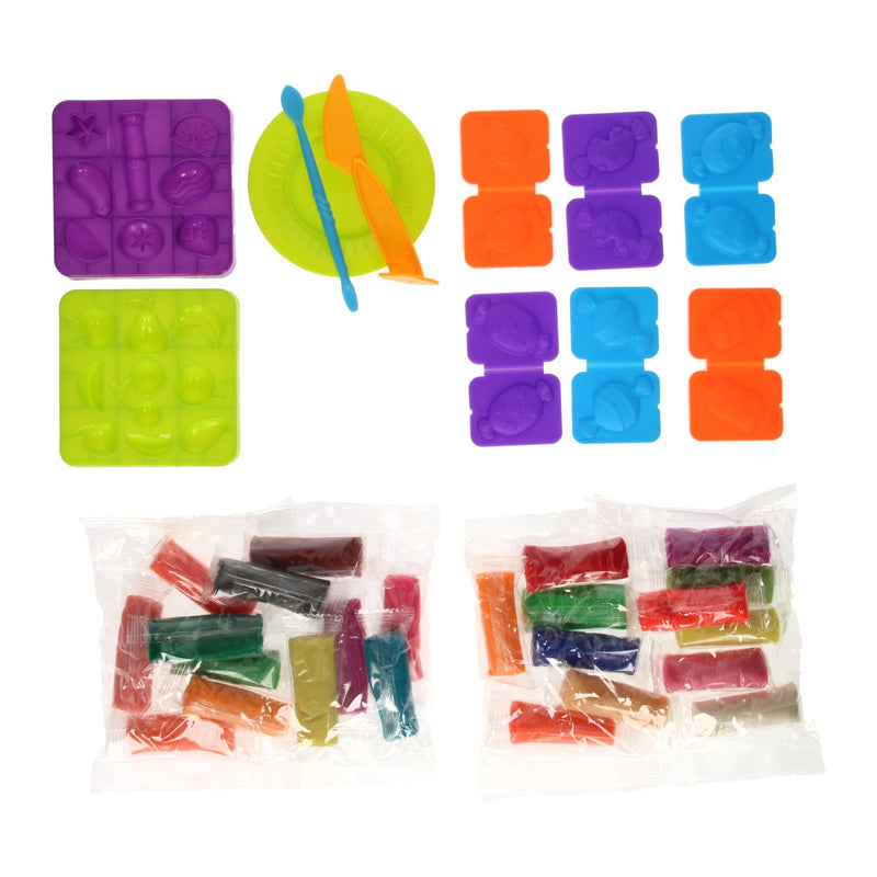 Load image into Gallery viewer, Lobbes speelgoed bv kleiset in opbergbox fruit - 24 kleuren klei
