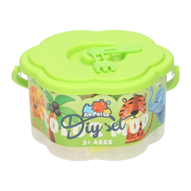 Load image into Gallery viewer, Lobbes kleisetje in ton - 18 kleuren klei - 21dlg.
