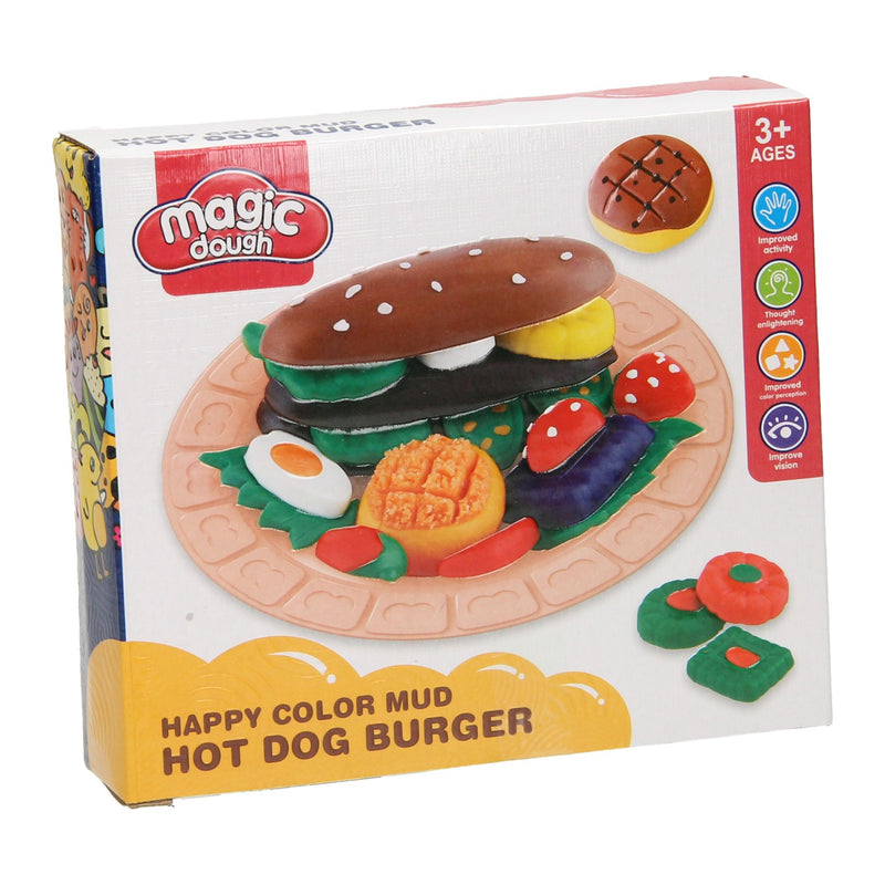 Afbeelding laden in galerijviewer, Lobbes kleiset eten broodje gezond - 4 kleuren klei
