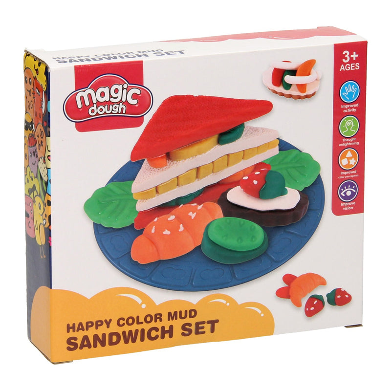 Afbeelding laden in galerijviewer, Lobbes kleiset eten sandwich - 4 kleuren klei
