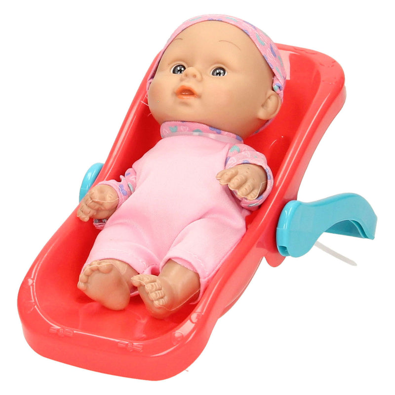 Afbeelding laden in galerijviewer, Lobbes speelgoed bv babypop in draagstoel
