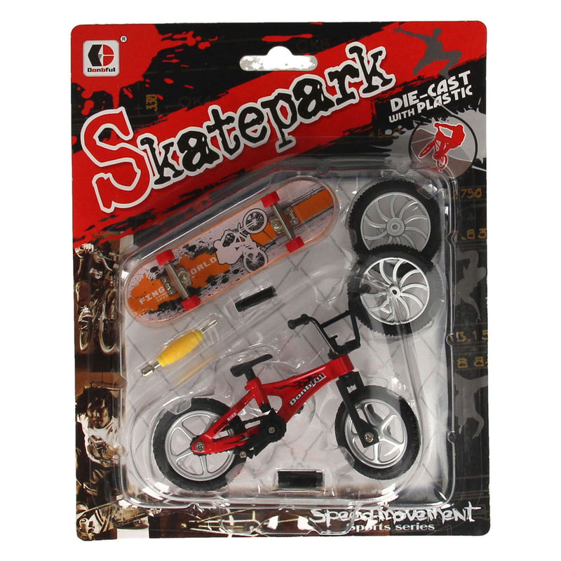 Load image into Gallery viewer, Vinger stuntfiets met accessoires
