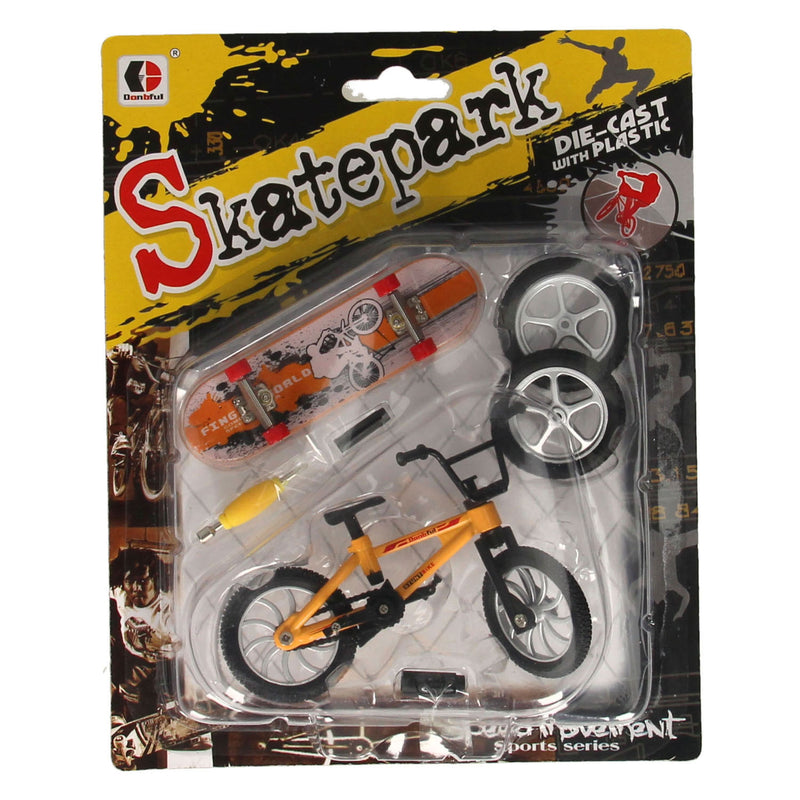 Load image into Gallery viewer, Vinger stuntfiets met accessoires
