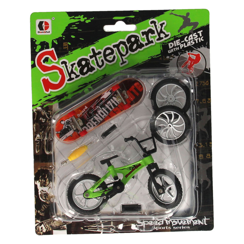 Load image into Gallery viewer, Vinger stuntfiets met accessoires
