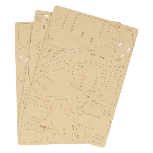 Houten bouwpakket dino 3d stegosaurus