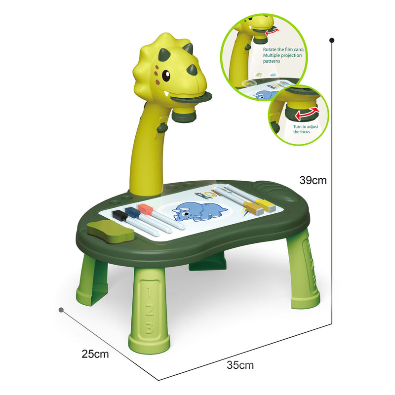Load image into Gallery viewer, Teken projectie tafel dino, 34dlg.
