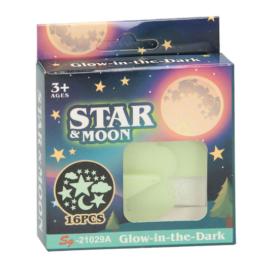 Glow in the dark set ruimte, 16dlg.