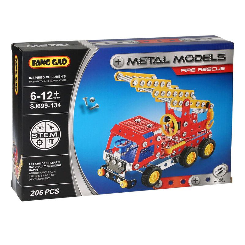 Load image into Gallery viewer, Metalen bouwpakket brandweer ladderwagen, 206dlg.
