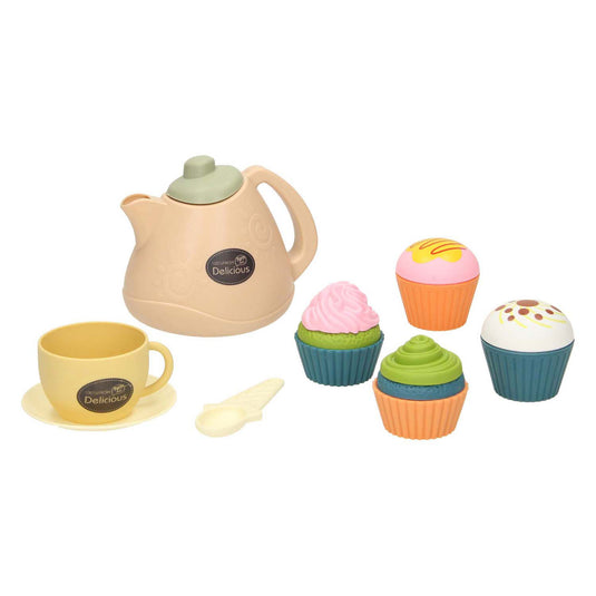 Dienblad speeleten thee taartjes