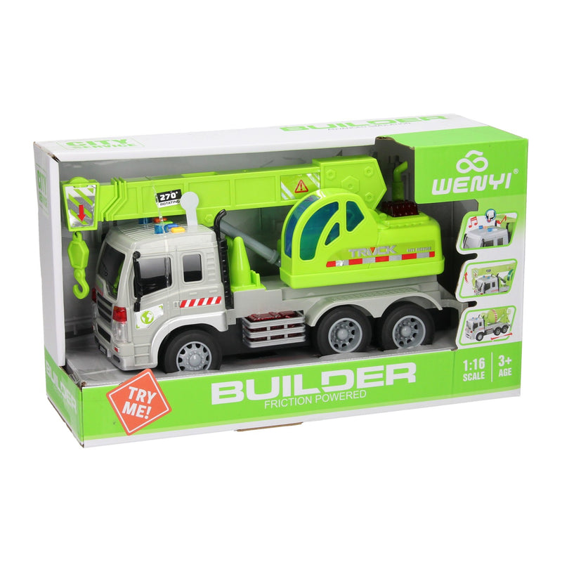 Load image into Gallery viewer, Lobbes speelgoed bv truck met haakarm met licht en geluid
