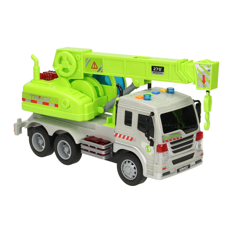Load image into Gallery viewer, Lobbes speelgoed bv truck met haakarm met licht en geluid
