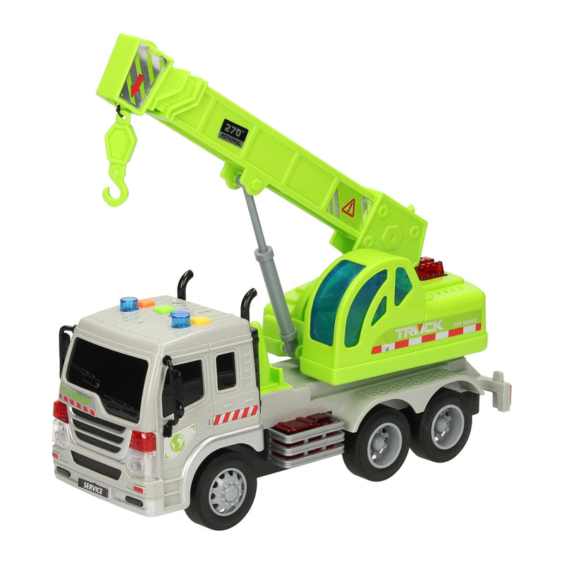 Load image into Gallery viewer, Lobbes speelgoed bv truck met haakarm met licht en geluid

