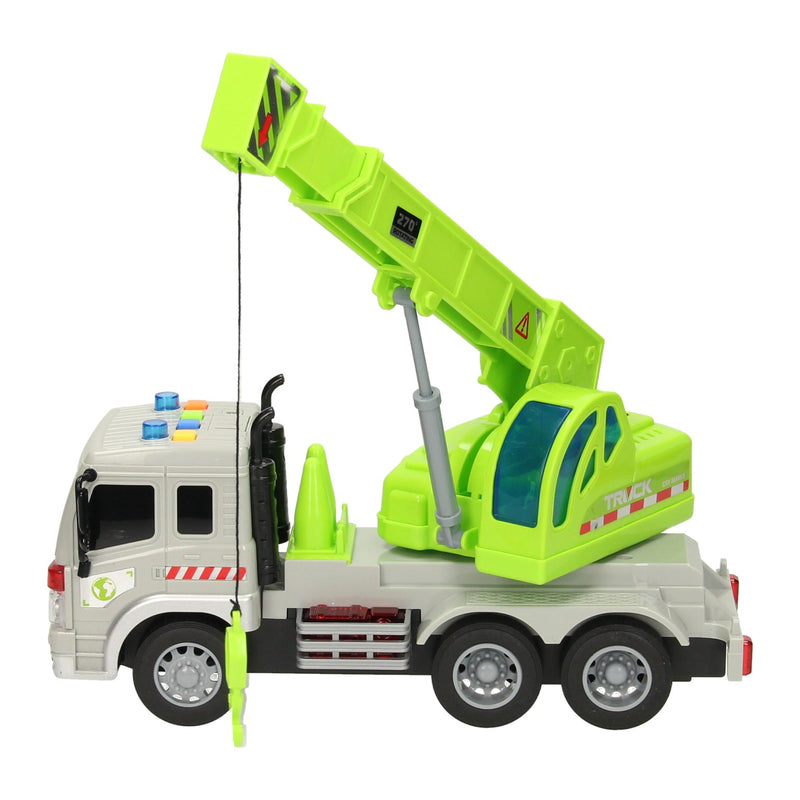 Load image into Gallery viewer, Lobbes speelgoed bv truck met haakarm met licht en geluid

