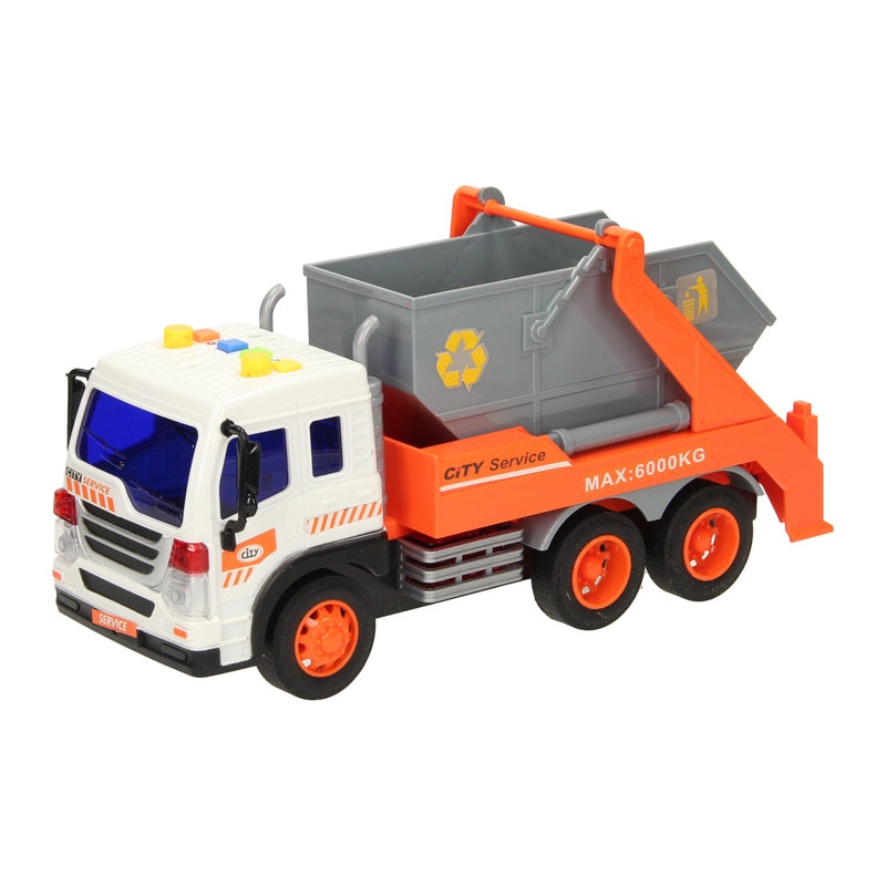 Load image into Gallery viewer, Lobbes speelgoed bv truck met afzetbak met licht en geluid
