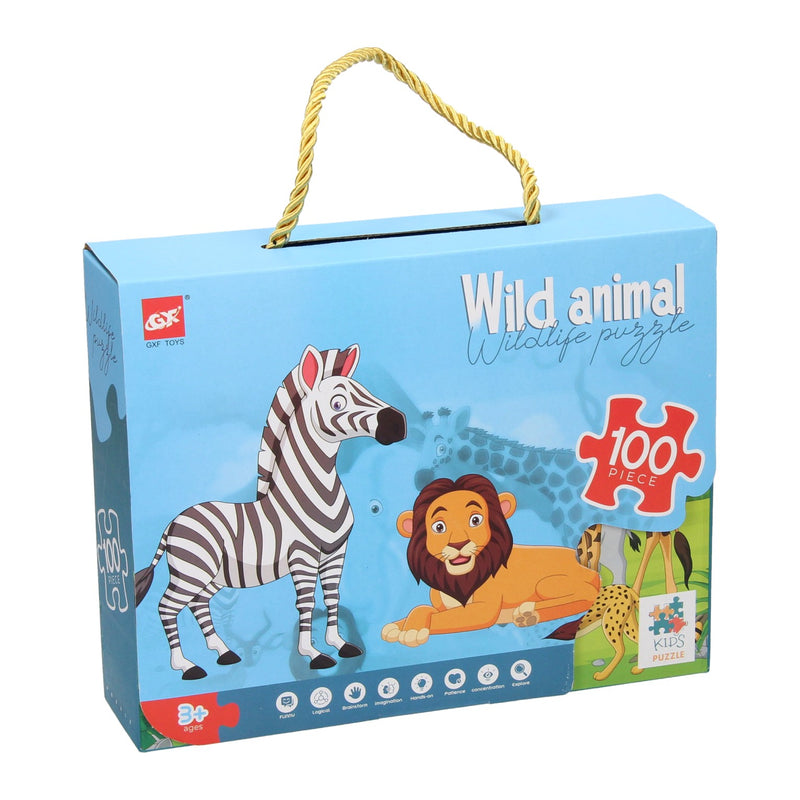 Load image into Gallery viewer, Legpuzzel wilde dieren, 100st.
