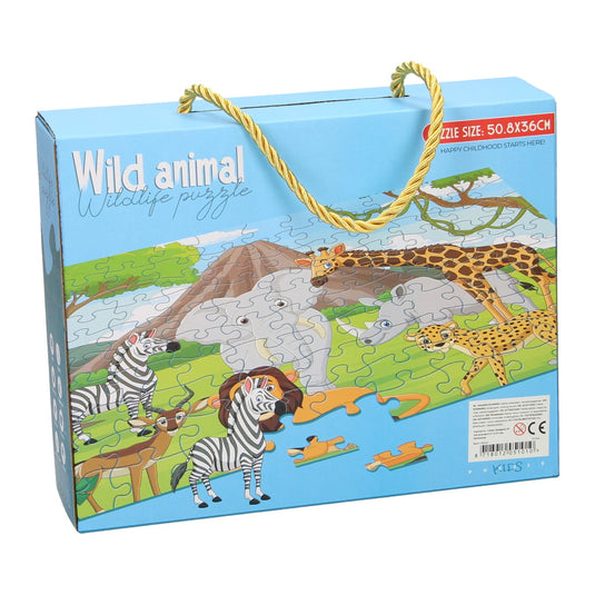 Legpuzzel wilde dieren, 100st.