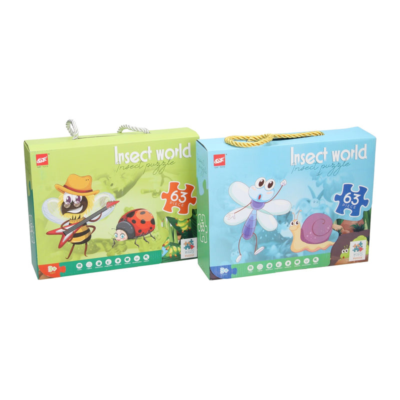Afbeelding laden in galerijviewer, Lobbes speelgoed bv legpuzzel insecten wereld, 63st.
