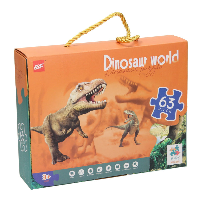 Load image into Gallery viewer, Legpuzzel dino wereld, 63st.
