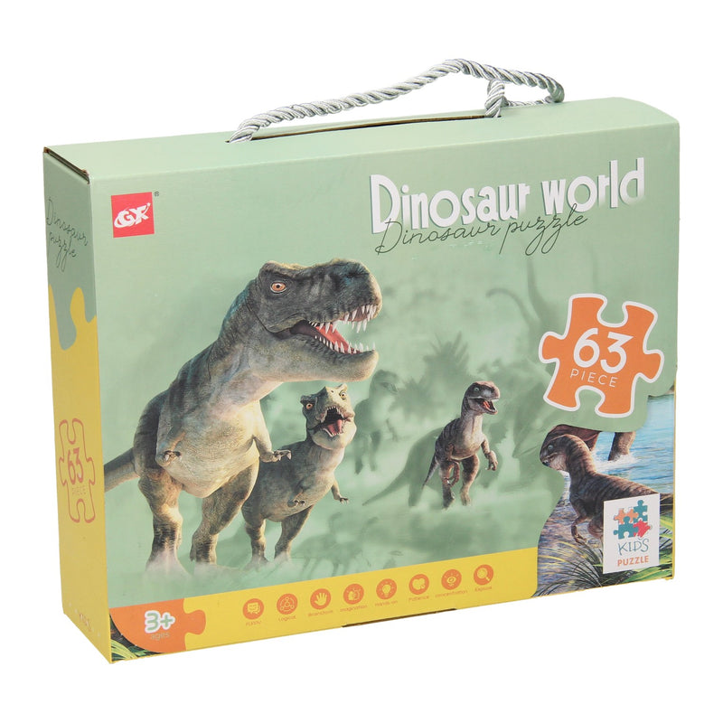 Load image into Gallery viewer, Legpuzzel dino wereld, 63st.
