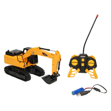 Lobbes rc bestuurbare graafmachine met rupsbanden 1:24