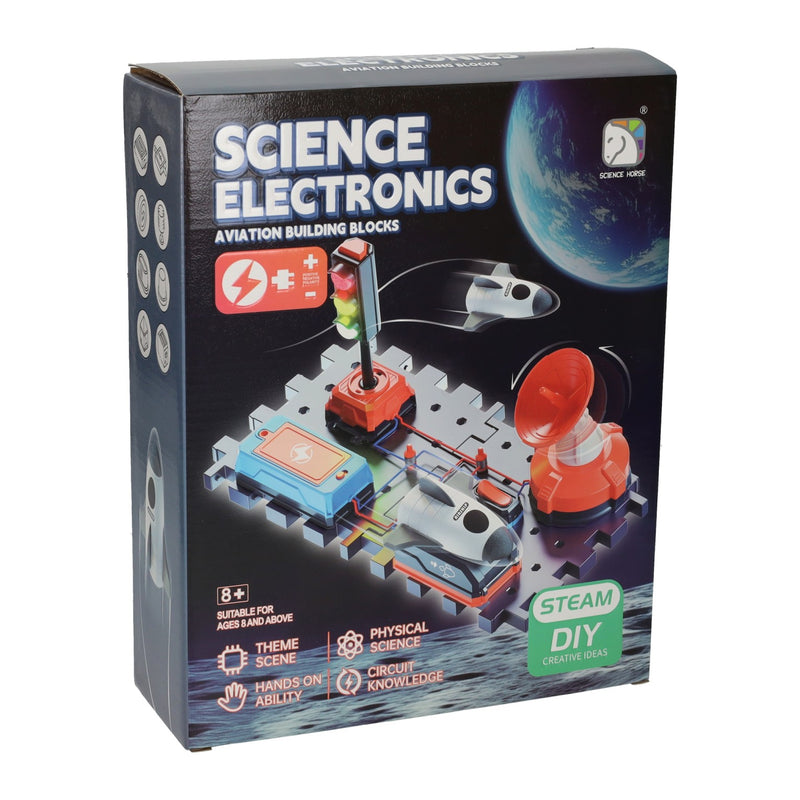 Load image into Gallery viewer, Lobbes science electronics elektro bouwset luchtvaart met stoplicht
