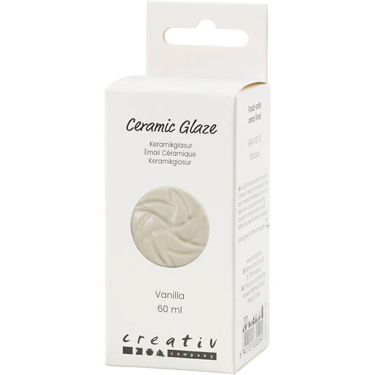 Creativ company keramiek glazuur 984-1101 c dekkend vanilla - 60ml