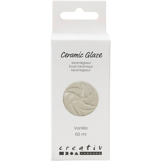 Creativ company keramiek glazuur 984-1101 c dekkend vanilla - 60ml