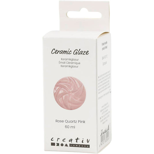 Creativ company keramiek glazuur 984-1101 c dekkend rose - 60ml