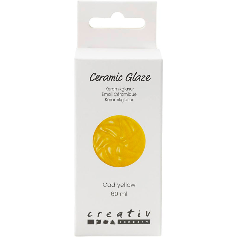 Load image into Gallery viewer, Creativ company keramiek glazuur 984-1101 c dekkend cad yellow - 60ml
