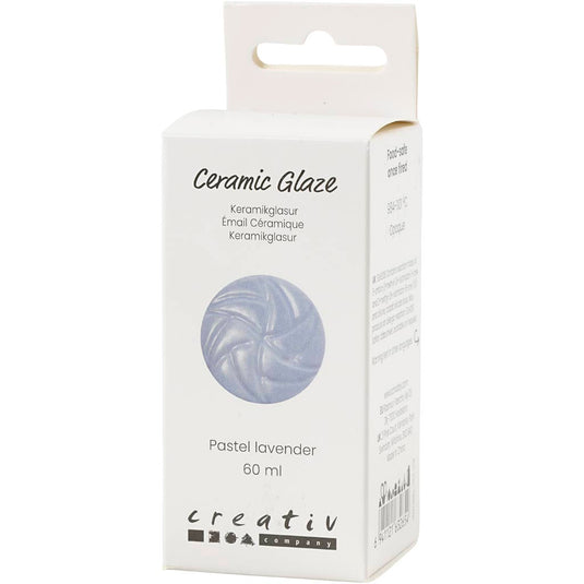 Creativ company keramiek glazuur 984-1101 c dekkend pastel lavender - 60ml