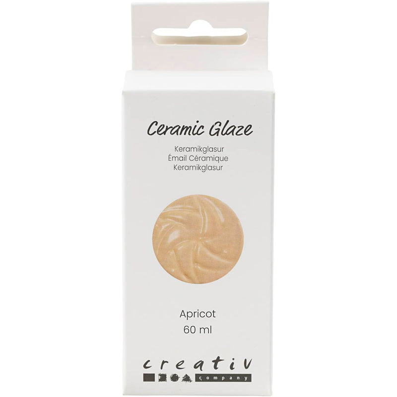 Load image into Gallery viewer, Creativ company keramiek glazuur 984-1101 c dekkend apricot - 60ml
