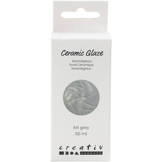 Creativ company keramiek glazuur 984-1101 c dekkend art grey - 60ml