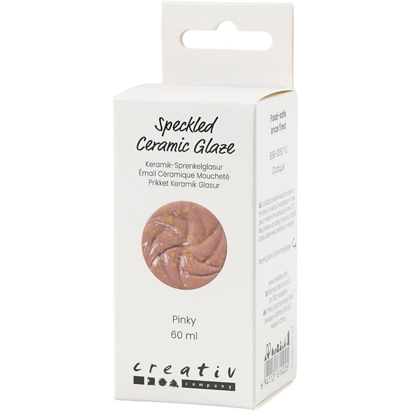 Load image into Gallery viewer, Creativ company https: www.cchobby.nl gespikkeld-keramiekglazuur-999-1060-c-dekkend-pinky-60-ml-1-doosje
