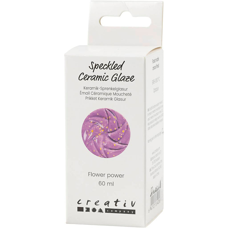 Afbeelding laden in galerijviewer, Https: www.cchobby.nl gespikkeld-keramiekglazuur-999-1060-c-dekkend-flower-power-60-ml-1-doosje
