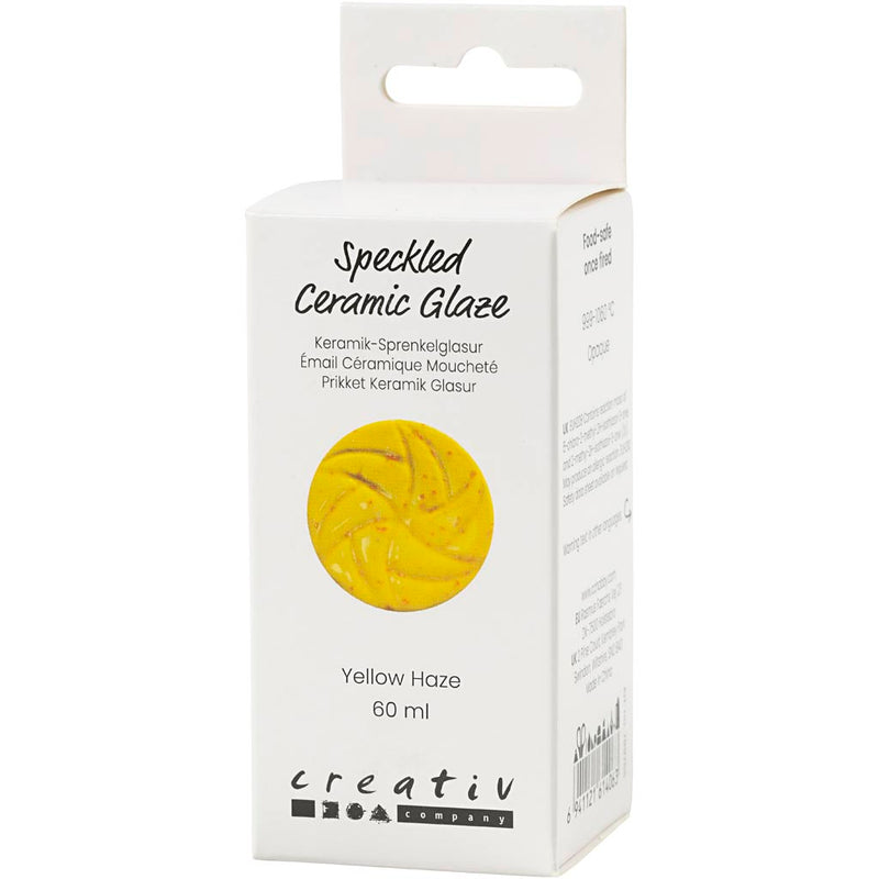 Load image into Gallery viewer, Creativ company https: www.cchobby.nl gespikkeld-keramiekglazuur-999-1060-c-dekkend-yellow-haze-60-ml-1-doosje
