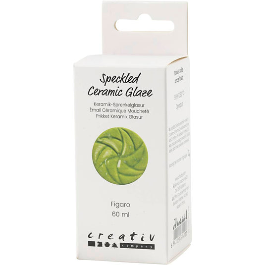 Creativ company gespikkeld keramiek glazuur 999-1060 c dekkend figaro - 60ml