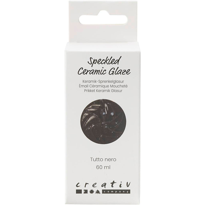 Load image into Gallery viewer, Http: www.cchobby.nl gespikkeld-keramiekglazuur-999-1060-c-dekkend-tutto-nero-60-ml-1-doosje
