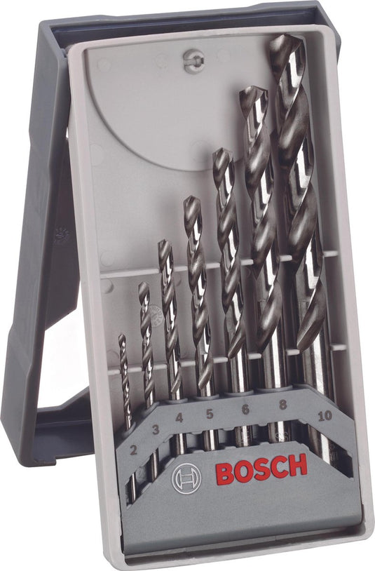Bosch mini x-line pro set met 7 hss-g metaalboren