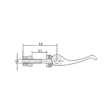 Snelspanner Zadelpenklem Ergotec M6X60 Zwart