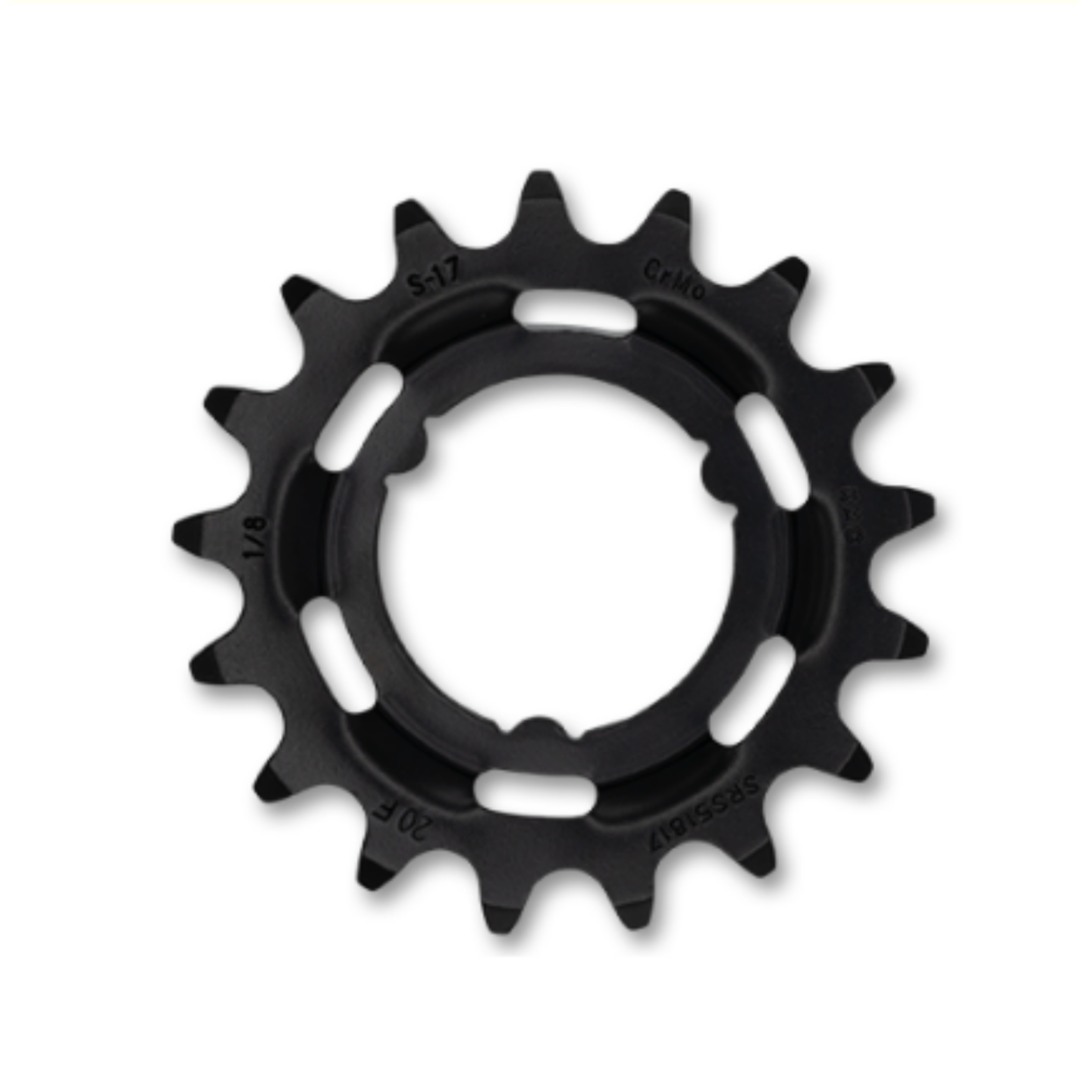 KMC sprocket R Shimano 17T Chromoly black 1/8"