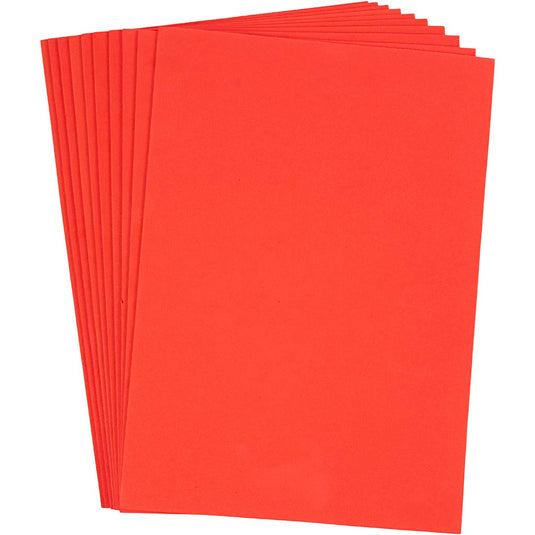 Creativ company eva foam vellen rood a4, 10st.