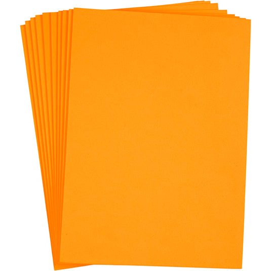 Creativ company eva foam vellen oranje, a4, 10st.