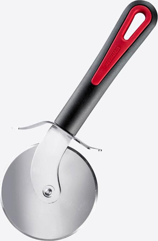 Westmark gallant pizzames uit rvs en kunststof zwart en rood 20.5x8.1x2cm
