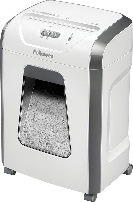 Fellowes 15c papierversnipperaar - 15 vel - p4 snippers - met safetylock - wit