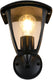 Trio venta - wandlamp - zwart mat - excl. 1x e27 4 w - wandmontage - buitenverlichting - ip44